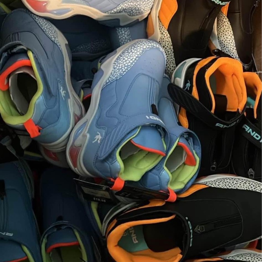 AND1 Kids Light Blue and Black Sneakers